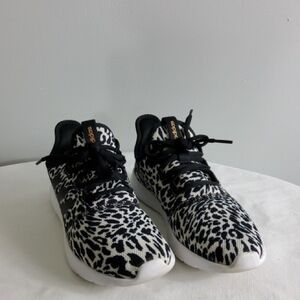 Adidas Women's Black and White Animal Print Sneakers